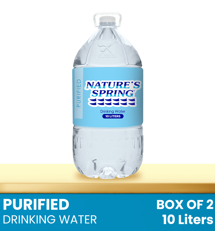 Nature's Spring Purified Drinking Water 10 Liters