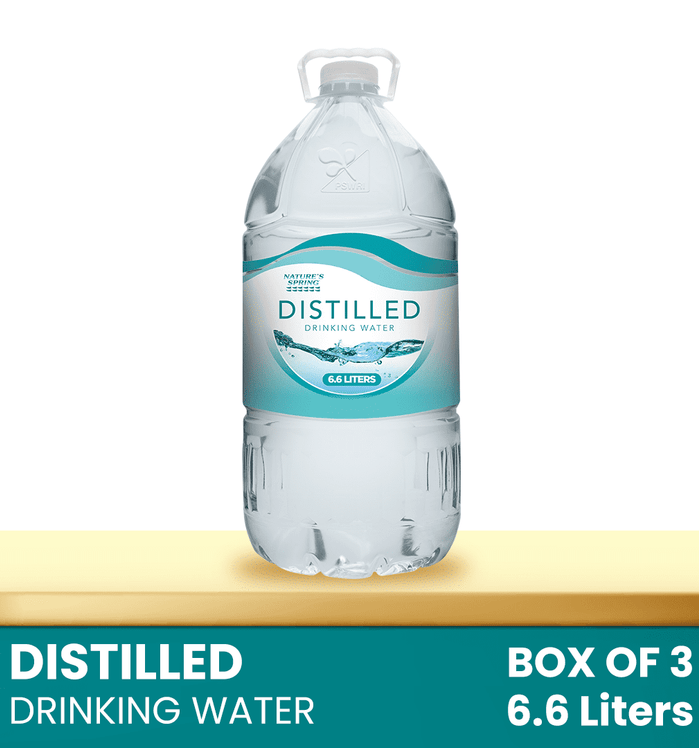 Nature's Spring Distilled Drinking Water 6.6 Liters