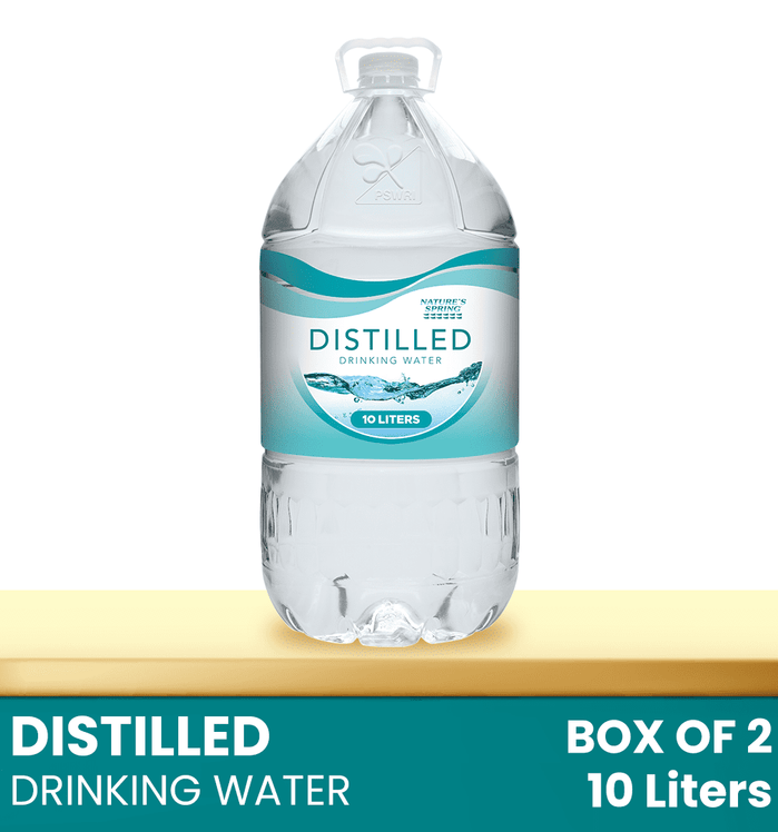 Nature's Spring Distilled Drinking Water 10 Liters