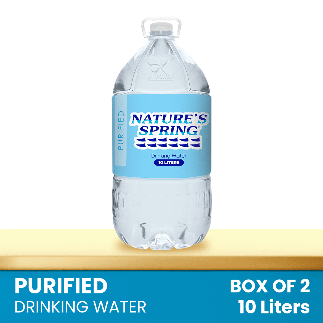 Nature's Spring Purified Drinking Water 10 Liters