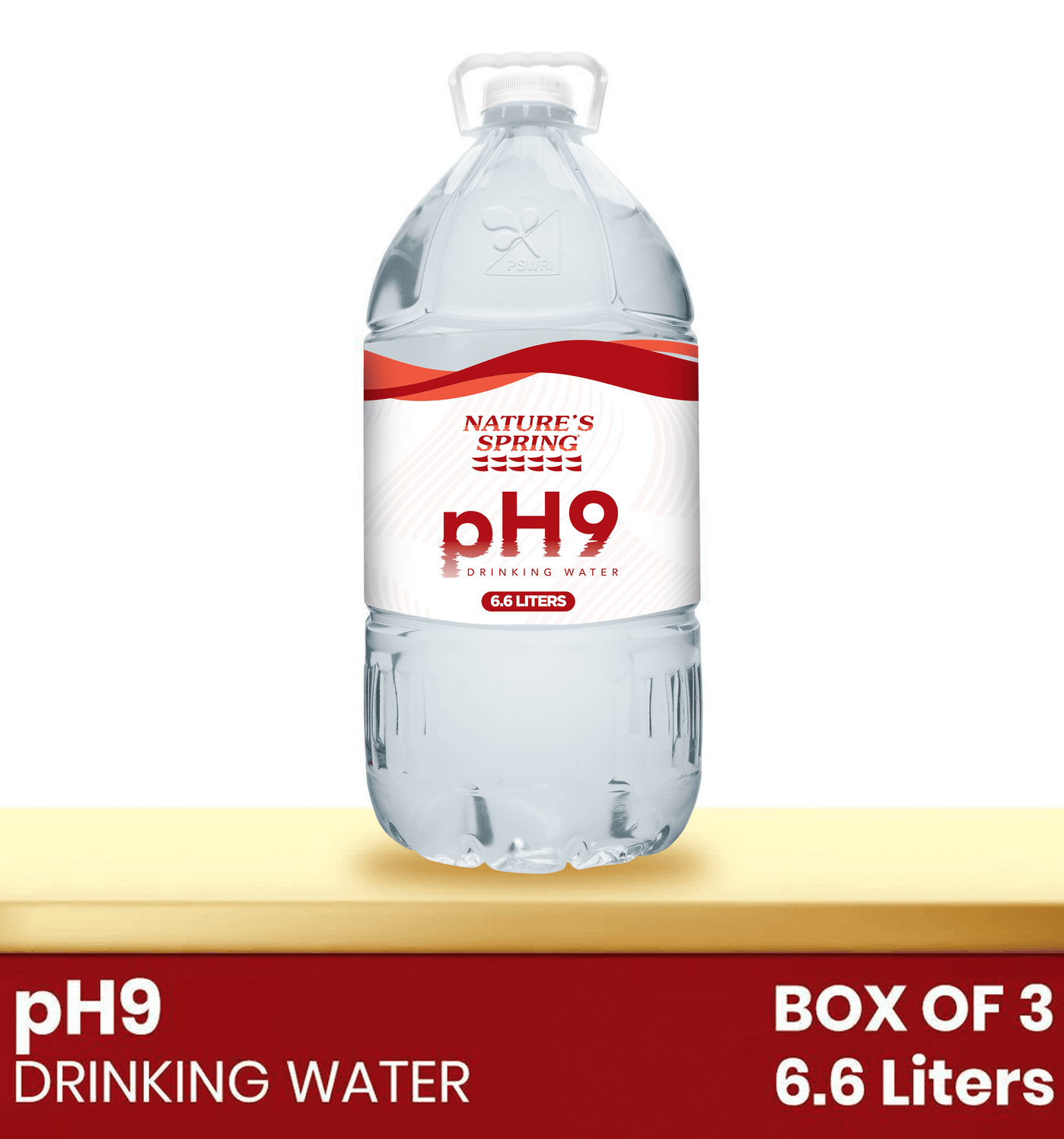 Nature's Spring pH9 Drinking Water 6.6 Liters