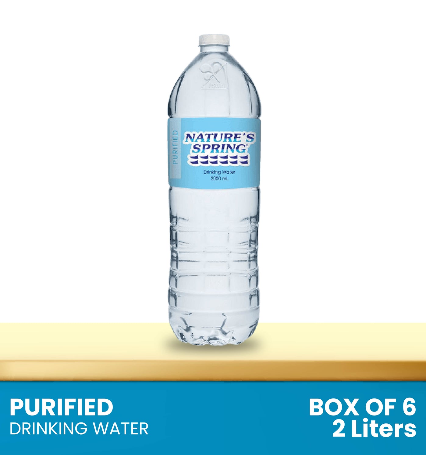 Nature's Spring Purified Drinking Water 2 Liters